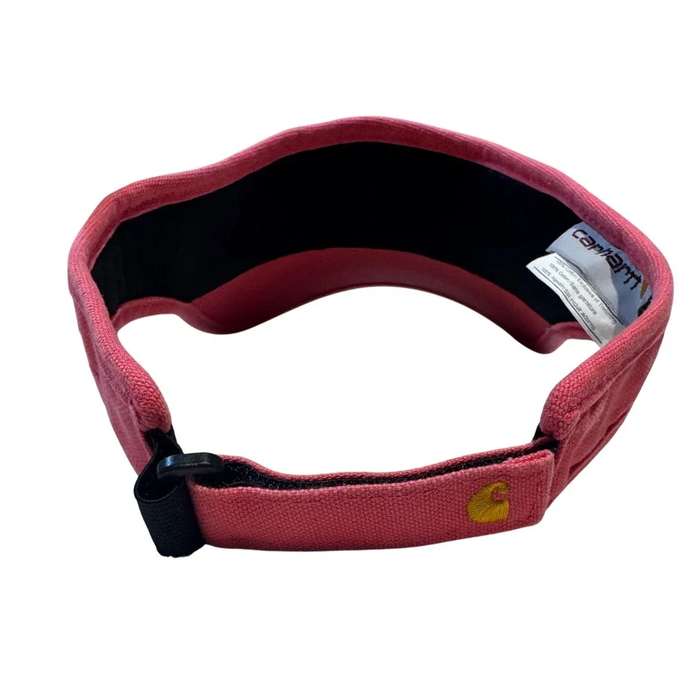 Carhartt Coolmax Wicking Sweatband Cotton Canvas Visor Pink Womens OSFA NWT